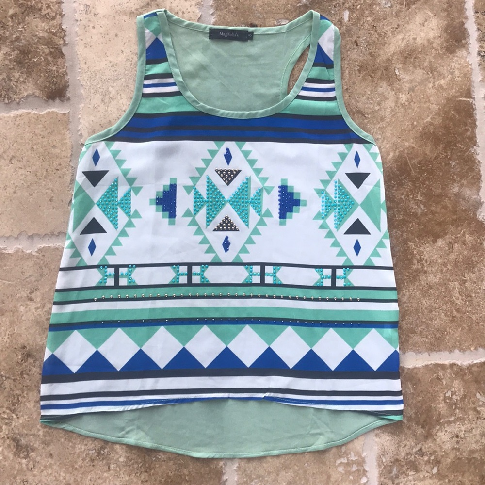 MagNolia’s Aztec/Southwest Print Tank Top